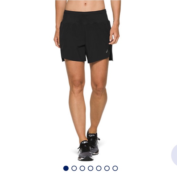 ASICS Road Reflective Short Black Size Medium - Picture 10 of 11